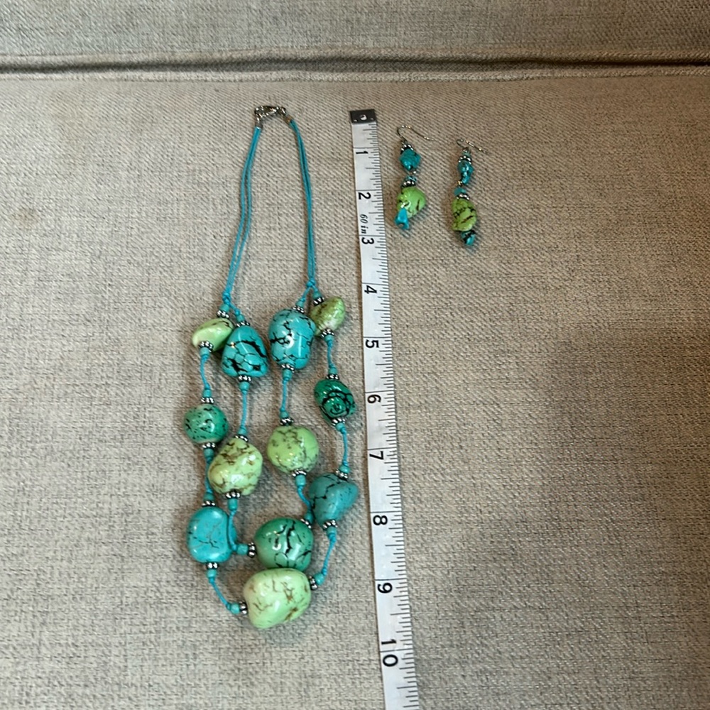 Necklace and earrings